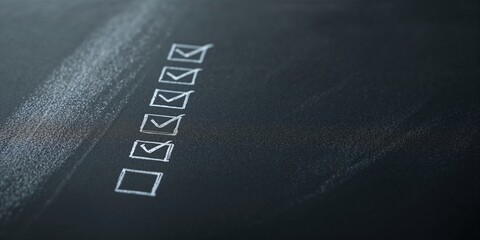 Detailed macro shot of a document listing work duties and responsibilities, used for agenda planning and progress monitoring in business