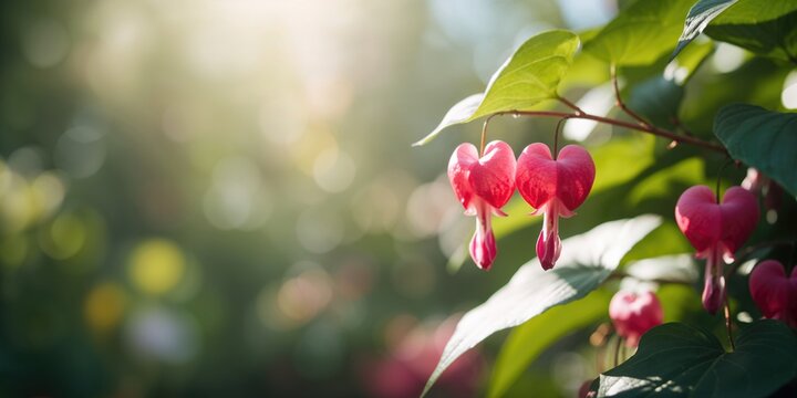 Bleeding Heart Vine featuring elongated, heart-shaped blossoms in a garden setting, highlighting flowering plants