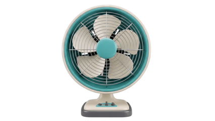 Retro Electric Fan Cooling Air in Summer