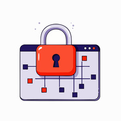 This vibrant illustration depicts a secure online browsing experience, emphasizing robust data protection and digital privacy for users navigating the internet safely.