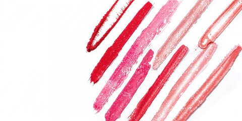 Lipstick liner pencil with squiggles on a white background, precise makeup application techniques