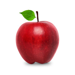 Fresh Red Apple for Juice and Healthy Nutrition on Transparent Background png