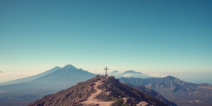 Cruz de Tejeda stone cross in Gran Canaria, marking a key mountain pass for travelers and hikers