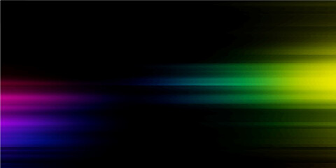 Abstract colorful wave line pattern design with glowing energy texture and dark blue night space backdrop