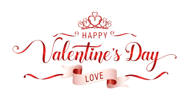 Elegant hand lettering design for valentines day featuring the words love and happiness - Powered by Adobe
