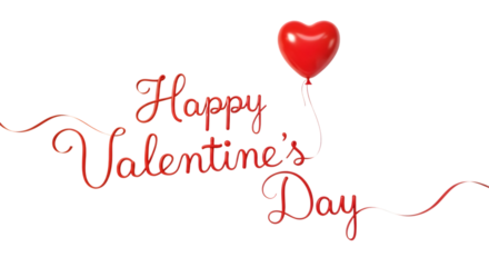 Neon sign displaying happy valentines day with a glowing red heart shape above