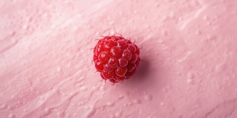 Close-up of a cluster of raspberries their texture and natural color, suitable for food safety and freshness analysis