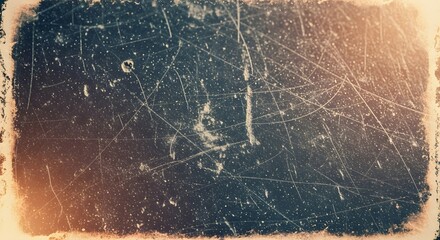 Abstract view of an old weathered surface with scratches and faded imperfections, evoking a sense of history and time.