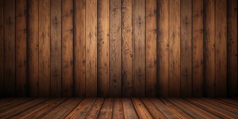 Old wood texture with brown and darker brown stripes, suitable for interior wall design or rustic backgrounds