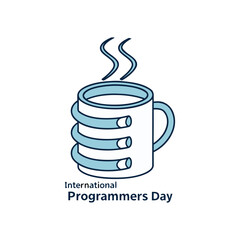 Programmer's Coffee Mug with Code Wire