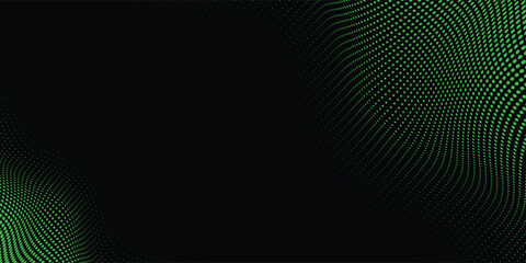 Abstract black background and green ball. Design vector ilustration. eps 10 © Zaien