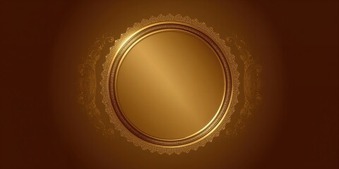Background featuring a gold frame used for text layout or editorial headers, design and aesthetics