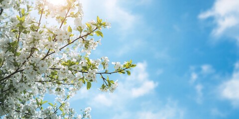 Flowering Pear Tree With White