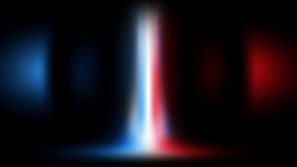 A colorful abstract background with blurred red blue and white light streaks on a dark background