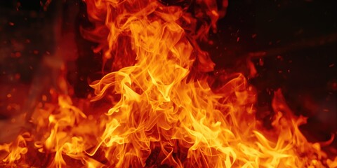 Blazing fire flame pattern serving as a colorful backdrop for design layouts