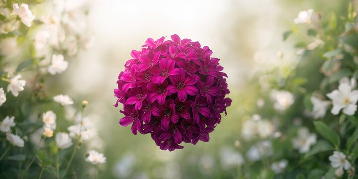 Pericallis flower bunch arranged for display, ornamental use, World Flower Day