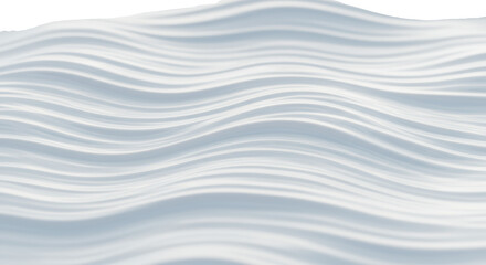 Fototapeta premium macro shot of an ethereal, minimalist surface texture with horizontal, silky wavelike ripples. pale beige and soft blue color gradient on a high-key white base, cinematic lighting. concept of elegant