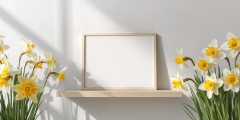 Fototapeta premium Empty scenic view featuring flowers suited for editorial header backgrounds, World Environment Day