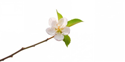 Fototapeta premium Apple blossom flower on a branch, seasonal floral display for spring celebrations