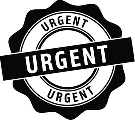 Urgent stamp illustration