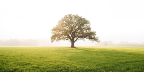 Naklejka premium Dense green foliage forming a backdrop for environmental conservation efforts