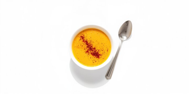 Traditional Indian mango pulp with saffron garnish, highlighting the fruit's ripe flavor during peak season