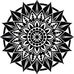 abstract flower pattern