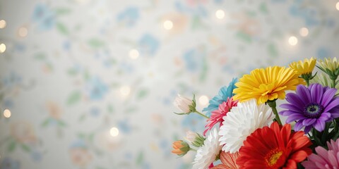 Decorative artificial flowers placed for aesthetic enhancement in interior settings