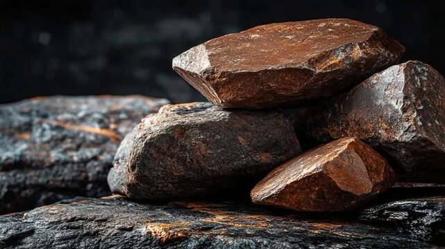 Video A pile of rocks perched on another rock formation