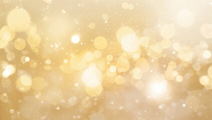 Colorful bokeh light effects with a yellow backdrop serving as background for text and graphic overlays