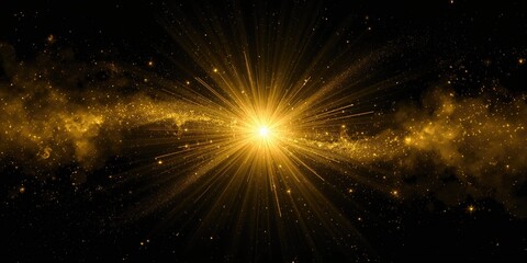 Obraz premium Golden galaxy of money with dollar signs, focusing on financial abundance and wealth accumulation, World Money Day