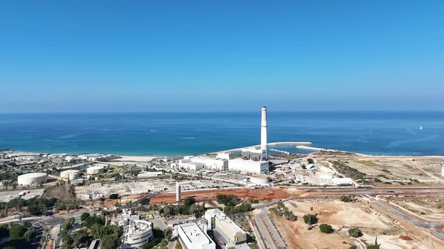 Aerial footage of Tel Aviv Port