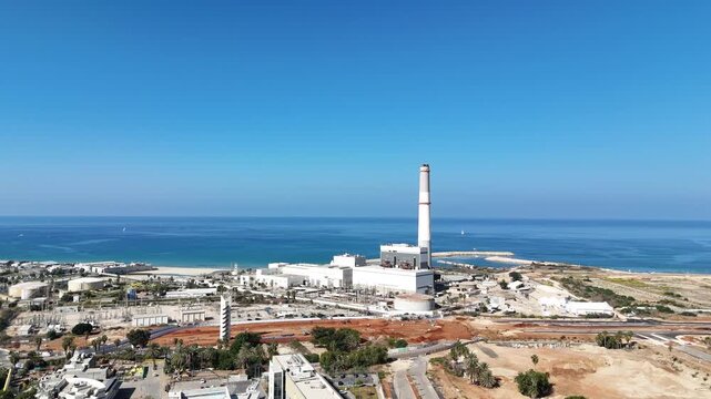 Aerial footage of Tel Aviv Port