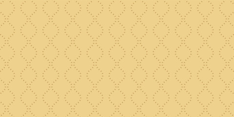 Naklejka premium Simple upholstery quilted background. Gold leather texture sofa backdrop. Vector illustration