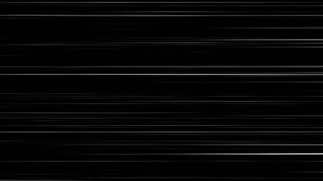 black anime background, manga speed line motion backgrounds 4K video animation Anime Horizontal Speed Lines: Seamless recurring speed line background with alpha channel.