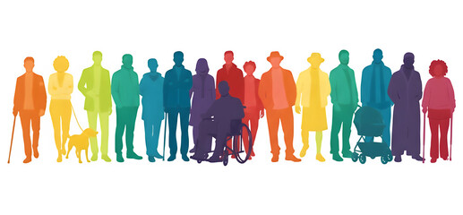 Diverse People Standing Side by Side &ndash; Unity and Togetherness Concept