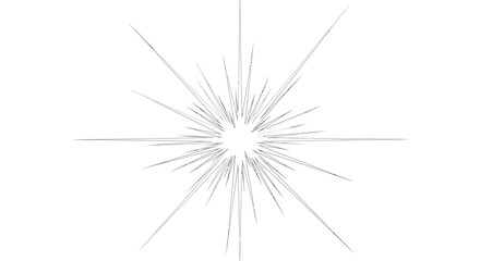 Fototapeta premium Monochromatic Starburst Pattern: Radial Lines Emanating from a Central Point Design