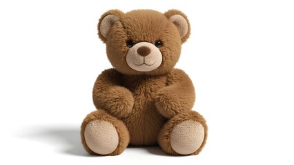 Obraz premium Teddy bear isolated on a white background