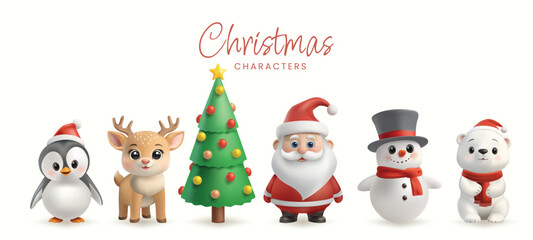 santa claus with christmas tree