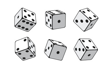 dice on white