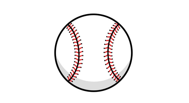 Illustration of baseball equipment with detailed stitch design representing game