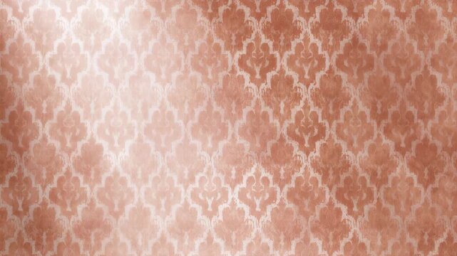 Seamless vintage damask wallpaper with sweeping light reflection background