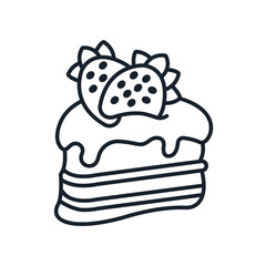 pancake icons minimalist flat style design, pancake Vector illustration  on white background