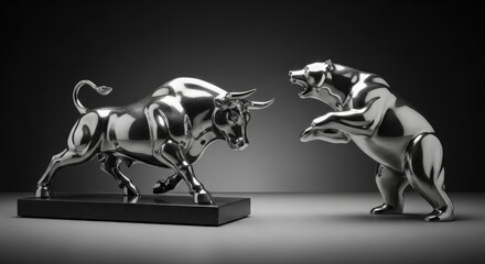 3D Robot Figure in Futuristic Technology Style