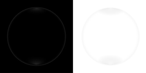 Realistic Shiny Glass Crystal Clear Glass Pod Design 01