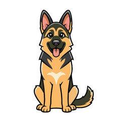 Cute Dog Illustration – Friendly Pet Animal Vector