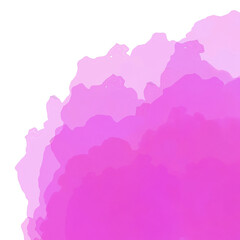 abstract pink background with clouds watercolor model 4
