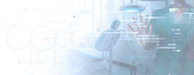 Futuristic Dental Technology Interface