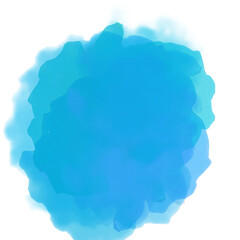 blue sky with clouds element watercolor model 4