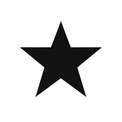 Fototapeta premium Isolated Black Star on Transparent Background for Professional Design and Branding